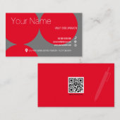 RED DOTS Collection Standard Business Card Visitenkarte (Vorne/Hinten)