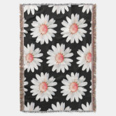 Red Dotted Daisy's Decke (Vorderseite Vertikal)