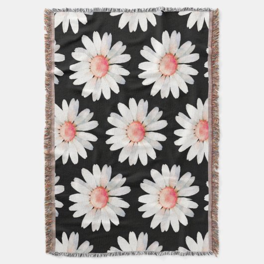 Red Dotted Daisy's Decke (Vorderseite Vertikal)