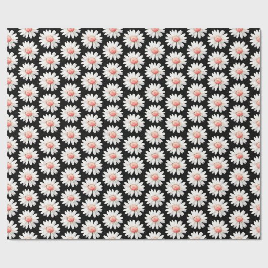 Red Dotted Daisy's Geschenkpapier (Flach)