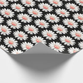 Red Dotted Daisy's Geschenkpapier (Ecke)