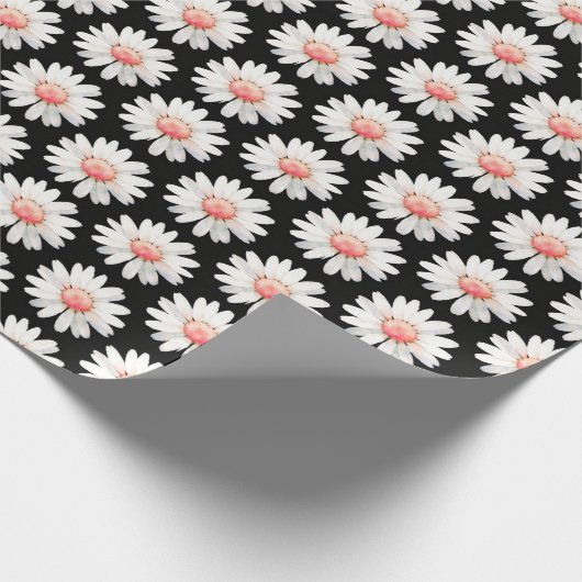 Red Dotted Daisy's Geschenkpapier (Ecke)