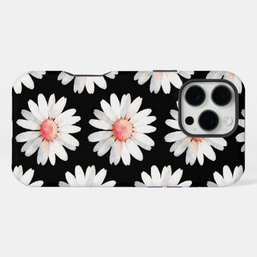 Red Dotted Daisy's iPhone Hülle (Rückseite (Horizontal))