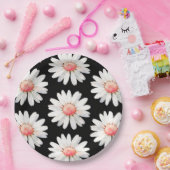 Red Dotted Daisy's Pappteller (Party)