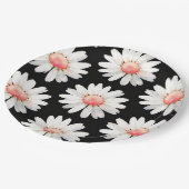 Red Dotted Daisy's Pappteller (Schrägansicht)