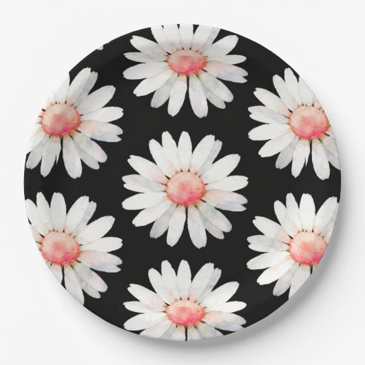 Red Dotted Daisy's Pappteller (Vorderseite)