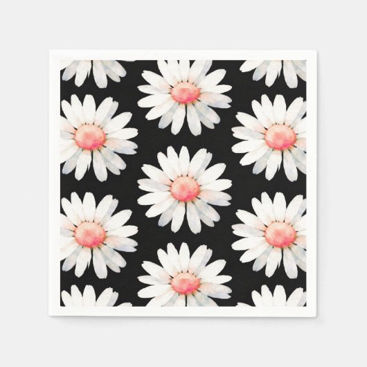 Red Dotted Daisy's Serviette (Vorderseite)