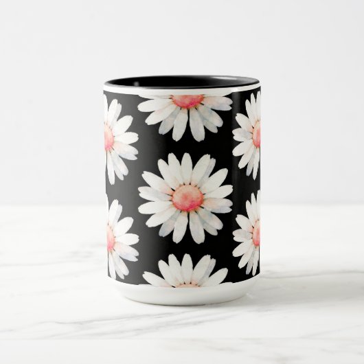 Red Dotted Daisy's Tasse (Zentrum)