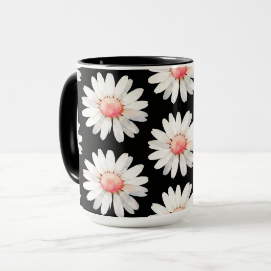 Red Dotted Daisy's Tasse (Vorderseite Links)