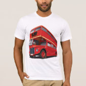 Red Double Decker Bus Mens T - Shirt (Vorderseite)