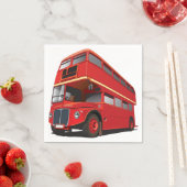 Red Double Decker Bus Paper Napkins Serviette (Beispiel)