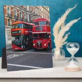 Red Double Decker Buses Fotoplatte (Seite)