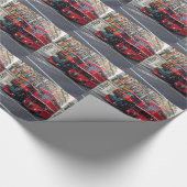 Red Double Decker Buses Geschenkpapier (Ecke)
