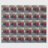 Red Double Decker Buses Geschenkpapier (Flach)