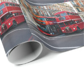 Red Double Decker Buses Geschenkpapier (Rolleneckpunkt)