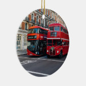 Red Double Decker Buses Keramik Ornament (Rechts)