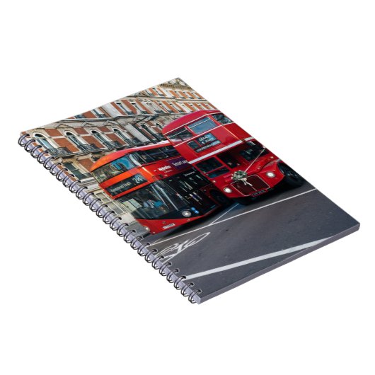 Red Double Decker Buses Notizblock (Rechte Seite)