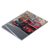 Red Double Decker Buses Notizblock (Linke Seite)