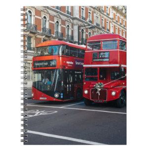 Red Double Decker Buses Notizblock