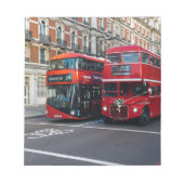 Red Double Decker Buses Notizblock (Vorderseite)