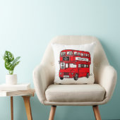 Red Double Decker London Bus Neugeborenes Geschenk Kissen (Stuhl )