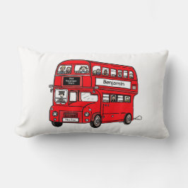 Red Double Decker London Bus Neugeborenes Geschenk Lendenkissen