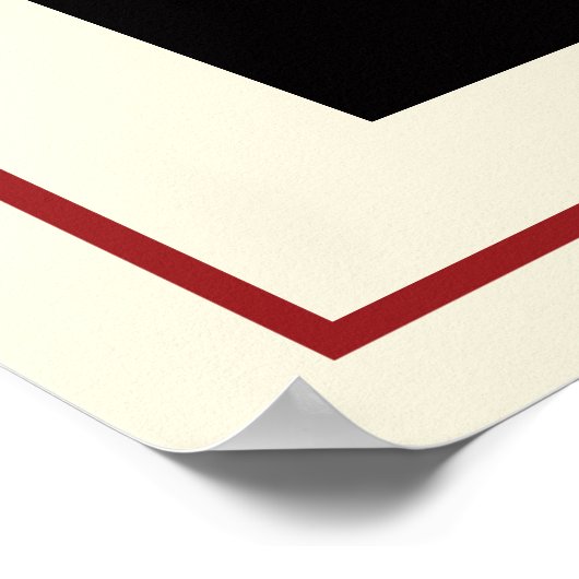 Red Double Happiness Chinese Wedding Foto Poster (Ecke)