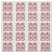 Red Double Happiness Lanterns Custom Fabric Stoff (Muster)