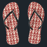 Red Double Happy Chinese Wedding Flip Flops Badesandalen<br><div class="desc">Minimalistisches chinesisches doppeltes Glücksgefühl-Design in schlichten rot-weißen Mustern. Ein elegantes asiatisches Hochzeitsdesign für das moderne und stilvolle Paar. Das doppelte Glück ist ein sehr gutes und viel Glück-Symbol, das bei allen orientalischen Hochzeiten und Feiern verwendet wird. Mit Fett*fa*tin entworfen. Einfach mit eigenen Texten, Fotos oder Bildern anpassen. Für individuelle Anfragen...</div>