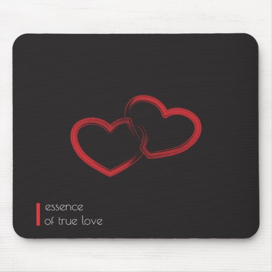 Red Double Heart Mousepad (Vorne)
