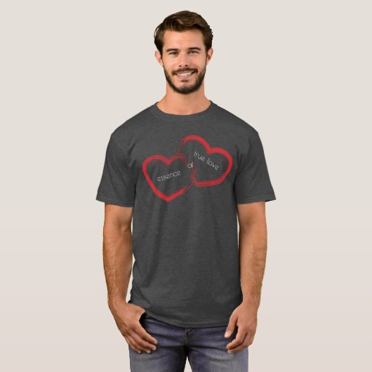 Red Double Heart T - Shirt (Vorne ganz)