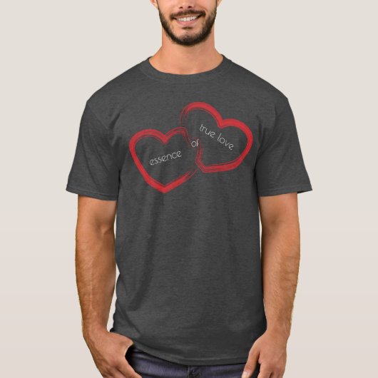 Red Double Heart T - Shirt (Vorderseite)