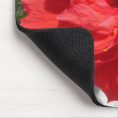 Red Double Hibisken Blume Mousepad (Ecke)