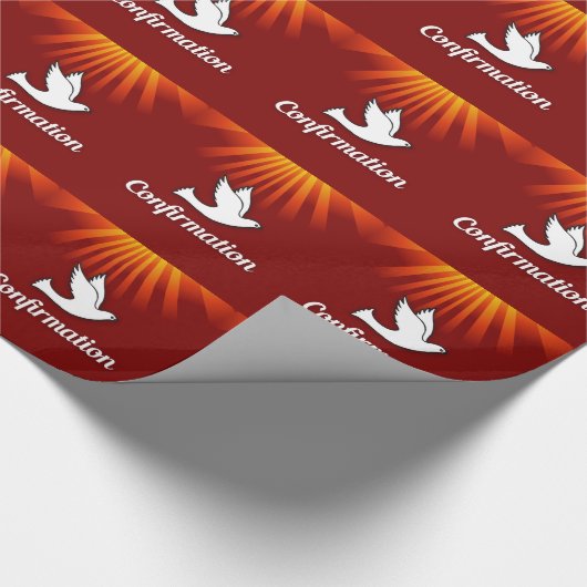 Red Dove Bestätigung Geschenkpapier (Ecke)