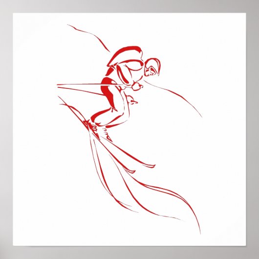 Red Downhill Poster (Vorne)