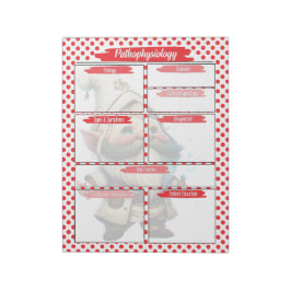 Red Dr. Gnome Nursing - Pathophysiologie Template Notizblock