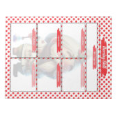 Red Dr Gnome Nursing Student Skills Template Notizblock (Vorderseite)