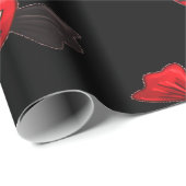 Red Dracula Candy zu Halloween Geschenkpapier (Rolleneckpunkt)