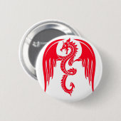 Red Dragaon Roter Drache Button (Vorne & Hinten)