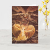 Red Dragon Art William Blake Karte (Gelbe Blume)