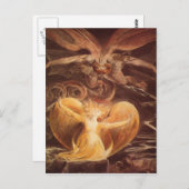 Red Dragon Art William Blake Postkarte (Vorne/Hinten)