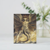 Red Dragon Art William Blake Postkarte (Stehend Vorderseite)