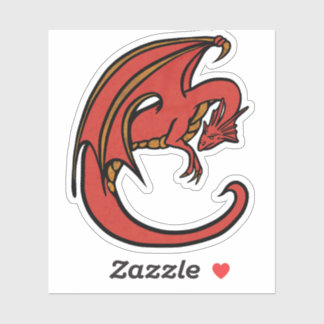 Red Dragon Aufkleber