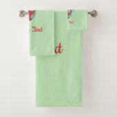 Red Dragon Cartoon Badehandtuch Set (Insitu)