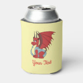 Red Dragon Cartoon Can Cooler Dosenkühler (Kanne Rückseite)