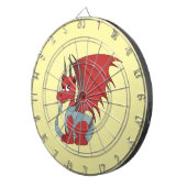 Red Dragon Cartoon Dartscheibe (Vorderseite rechts)