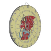 Red Dragon Cartoon Dartscheibe (Vorderseite Links)