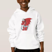 Red Dragon Cartoon Hoodie (Vorderseite)