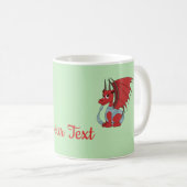 Red Dragon Cartoon Kaffee Tasse (VorderseiteRechts)