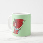 Red Dragon Cartoon Kaffeetasse (Vorderseite Links)